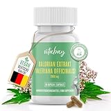 Vitabay Baldrian Extrakt 2000 mg (4:1) - 90 VERGANE Kapseln - Baldrian Hochdosiert - Baldrian Tabletten - Deutsche Qualität -...