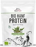 AlpenPower BIO HANFPROTEIN 600 g - 100% reines Hanfprotein aus Österreich - Veganes Eiweißpulver ohne Zusatzstoffe, vielseitig...