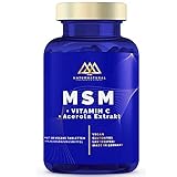 MSM 2000mg mit natürlichem Vitamin C - 180 laborgeprüfte Tabletten | Gelenk Kapseln | Muskelregeneration Laborgeprüft,...