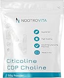 Citicolin CDP Cholin Pulver 50g - Für Gedächtnis, Konzentration und Kognitive Funktion | Keine Füllstoffe, Allergen Frei |...