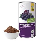 Raab Vitalfood Bio Traubenkernmehl 300 g, OPC, reich an Ballaststoffen, vegan, glutenfrei, laborgeprüft in Deutschland,...