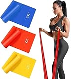 Haquno 3 Pack Exercise Resistance Bands Set with 3 Resistance Levels-1.5M/1.8M/2M Exercise Bands Resistance for Women and...