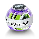 Powerball Autostart Multilight Max, gyroskopischer Handtrainer mit blau-rotem Lichteffekt inkl. Aufziehmechanik und...