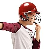 Linsition Binaurale Baseball-Kopfbedeckung - Schlagkopfbedeckung mit Softball-Gesichtsschutz | Anti-Kollisions-Kopfbedeckung...