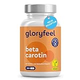 Beta Carotin Kapseln - 200 vegane Kapseln - Markenrohstoff Lyc-O-Beta® aus natürlichem Karottenextrakt - Provitamin A für...