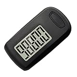 PULIVIA Pedometer 3D Step Counter for Walking, Accurate Step Counter Pedometer with Clip and Lanyard, Simple Pedometer for Elder...