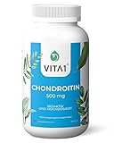 VITA1 Chondroitin 500mg • 90 Kapseln (6 Wochen Vorrat) Chondroitinsulfat von 90%natürlichen Chondroitin