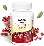HDmirrorR AdriVital Cranberry Kapseln hochdosiert 400 mg - 120 Kapseln - Extrakt 25:1 entspricht 10.000 mg Reine Frucht pro...
