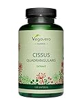 Cissus Quadrangularis Vegavero ® | 40% KETOSTERONE | 120 Kapseln | Hochdosierter Cissus Extrakt | Vegan & Ohne Zusätze