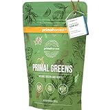 Primal Harvest Primal Greens Pulver für Sportler, mit Bio-Gerstengras, Vitaminen, Mineralstoffen, Bakterienstämmen und...