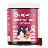 Gumtamin Mutterglück Gummies - 18 Nährstoffe wie hochdosierte Folsäure, Eisen, Jod für Kinderwunsch, Schwangerschaft &...