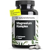 Magnesium Komplex - Premium: Aus 5 hochwertigen Verbindungen - 400mg elementares Magnesium pro Tagesdosis - Laborgeprüft, vegan,...