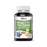 Sovita Omega 3-6-9 Vegi-Kapseln, ungesättigten Fettsäuren aus pflanzlichen Ölen, hochdosiertes Nahrungsergänzungsmittel, 100...