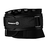 Rehband X-RX Rückenbandage mit abnehmbarem Gewichthebergürtel, 7mm Neopren-Bandage für schweres Krafttraining, stabilisiert...