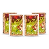 Lizza - Low Carb Protein 4x Pizzaböden - 287 kcal, 29g Eiweiß & 21g Ballaststoffe pro Portion - keto-freundlich, kalorienarm,...