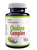 Cholin Komplex (Alpha GPC CDP Citicoline Choline Bitartrate) 250mg 60 Vegan Kapseln, Laborgeprüft, Hochdosiert, Nicht GVO