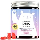PMS Gummibärchen mit hochdosiertem Mönchspfeffer, Dong Quai, B6 - natürliche Unterstützung - hormonelle Balance bei Frauen,...