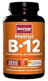 Methyl B12 2500 µg, 500 µg pro Tagesdosis, aktives Vitamin B12 als Methylcobalamin, stärker rosafarbene Lutschtabletten mit...