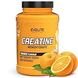 Evolite Nutrition Creatin Monohydrat 1000g - Flavour Kreatin Pulver - Creatine Monohydrate Pulver wie Pre Workout Booster -...