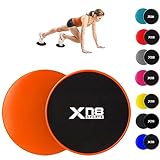 Xn8 Gleitscheiben Fitness Übung core Fitness Scheibe Gym Gliding Discs für Bauchmuskeltraining Übungen Teppich Holzböden für...