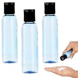BELLE VOUS 30Stk Plastikflaschen zum Befüllen Blau – 120ml Liquid Flaschen mit Disc-Top-Flip-Cap Klappdeckel – Leere Flaschen...