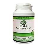 Quercetin Mix 120 Kapseln -eine Kapsel enthält 300mg Vitamin C +250mg Quercetin + 1mg Rutin Bio Protect OHNE ZUSATZSTOFFE