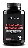 Antioxidativer Zellregenerator, Anti-Aging, mit Granatapfel, Açaí Extrakten, Astaxanthin, MSM, Vitaminen C, E und Mineralien...