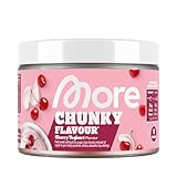 MORE Chunky Flavour vegan, Cherry Yoghurt, 250 g, Geschmackspulver zum Süßen, ohne viel Zucker und Kalorien, mit Inulin und...