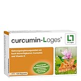 curcumin-Loges® - 120 Kapseln - Nahrungsergänzungsmittel mit hoch bioverfügbarem Curcumin und Vitamin D