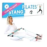 HAAIEN® Pilates Bar Set mit Zwei Widerstandsbändern - Multifunktionales Fitnessgerät für Zuhause - Sportgerät für...