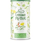 Grüne Mutter - Das Original - Greens Pulver - Coenzym Q10, Weizengras, Brennnessel, Mariendistel, Braunalge, Alfalfa, OPC und...