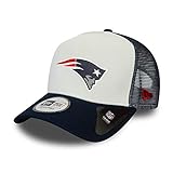 New Era New England Patriots NFL Cap Trucker Kappe Verstellbar American Football Weiss - One-Size