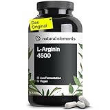 L-Arginin – 365 vegane Kapseln – 4500mg pflanzliches L-Arginin HCL pro Tagesdosis (3750mg reines L-Arginin) – hochdosiert...