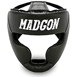 MADGON Premium Kopfschutz, Boxhelm mit Perfekter Sicht und maximalem Schutz, Gesichtsschutz für Kampfsport, MMA, Boxen, Kickboxen...