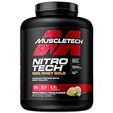 MuscleTech NitroTech 100% Whey Gold Protein Pulver, Whey Isolate Proteinpulver & Peptides, Proteinpulver für Männer und Frauen,...