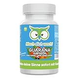 Guarana Kapseln - hochdosiert - 100mg Koffein - Qualität aus Deutschland - ohne Zusatzstoffe - vegan - laborgeprüftes Extrakt -...