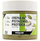 EATALIAN by AMZ BETTER Protein-Pistazienmus 200 Gramm, Sizilianische Natürliche Streichfähige Pistazien-Creme, Made in Italy,...