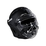 KWON® Kopfschutz Fight CE Helm mit + Gesichtsmaske visier Boxen Krav Maga