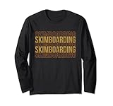 Skimboarding Skimboard Skim Surfer Wassersport Langarmshirt
