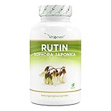 Rutin 500 mg - 180 Kapseln (6 Monatsvorrat) - Premium: 95% echtes Rutin aus natürlichem Sophora japonica Extrakt – Hochdosiert...