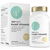 Cosphera Haar-Vitamine - Hochdosiert mit Biotin, Selen und Zink als Beitrag zum Erhalt normaler Haare. Plus Folsäure & Hirse...