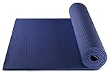 BODYMATE Yogamatte Universal Navy-Peony - Größe 183x61cm – Dicke 5mm – Schadstoffgeprüft frei von Phthalaten, BPA,...