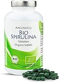 Amlawell Bio Spirulina Tabletten - Vegan - ohne Laktose und Gluten - aus deutscher Herstellung - in 250 g Packung erhältlich -...