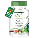 Fairvital | Ester C 500mg - 90 Tabletten - Vitamin C Komplex mit Bioflavonoiden - HOCHDOSIERT & VEGAN - gepuffertes Vitamin C -...
