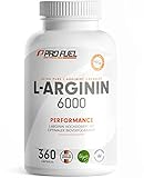 L-Arginin 360 Kapseln vegan - mit 6000 mg pflanzlichem L-Arginin aus Fermentation (davon 6000 mg reines L-Arginin) je Tagesdosis -...