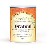 Brahmi-Pulver (Bio Vegan Ayurvedisch) Kleines Fettblatt Gedächtnispflanze Nabelkraut - Ayurveda Ernährung Gewürze - Organic...