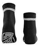 FALKE Damen Hausschuh-Socken Cuddle Pads W HP Baumwolle rutschhemmende Noppen 1 Paar, Schwarz (Black 3009), 35-38