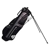 Longridge 6' Weekender Golf Stand Bag Schwarz SILBER