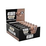 ESN Designer Bar Box, Hazelnut Nougat, 12 x 45 g, der ideale Snack mit bis zu 14 g Protein pro Riegel, geprüfte Qualität - made...