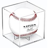 Baseball-Schaukasten, UV-Geschützter Acryl-Würfel, Baseball-Halter, Quadratisch, Klare Box, zur Aufbewahrung von...